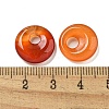 Natural Red Agate Donut/Pi Disc Charms G-G142-02P-3