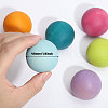 6 Colors Macaron Color Frosted Wooden Ball Toys AJEW-WH0472-83A-2