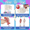 DIY Fishbone Wood Wind Chime Making Kit DIY-WH0600-002-3