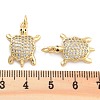 Brass Pave Clear Cubic Zirconia Pendants KK-U009-12E-G-3