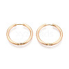 304 Stainless Steel Hoop Earrings EJEW-T048-24E-G-1