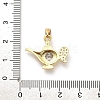 Brass Micro Pave Cubic Zirconia Pendants KK-M314-13G-3