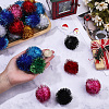 32Pcs 8 Colors Faux Fur Soft Sequins Pompom Ball DIY-SC0033-96-3
