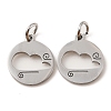 Non-Tarnish 304 Stainless Steel Charms LS-STAS-D050-07P-06-1
