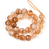 Natural Citrine(Heated) Beads Strands G-S345-6mm-18-01-2