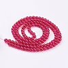 Crackle Glass Beads Strands X-CCG-Q002-6mm-08-2
