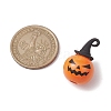 Halloween theme Wood with Alloy Pendant PALLOY-JF02657-02-4