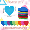81Pcs 9 Colors Heart Shape Markers Carpet Markers DIY-FH0010-74-2