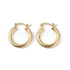 Brass Grooved Ring Hoop Earrings for Women EJEW-L234-087G-1