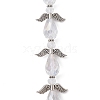 Angel Fairy Shape Electroplate Transparent Glass Beads Strands AJEW-JB01181-02-1