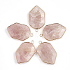 Natural Strawberry Quartz Pendants G-S344-13A-1