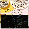 120Pcs 6 Styles Luminous Resin Imitation Chocolate Decoden Cabochons RESI-YW0004-72-4