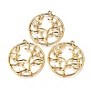 Alloy Metal Tree of Life Pendants PALLOY-20320-AG-RS-1