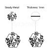 Iron Wall Signs AJEW-WH0286-243-3