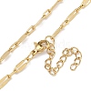 304 Stainless Steel Dapped Chain Necklaces NJEW-H043-05G-2