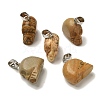 Natural Picture Jasper Pendants G-Z067-02P-05-1