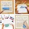 2Pcs 2 Styles PET Hollow Out Drawing Painting Stencils DIY-WH0416-0002-4