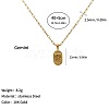 304 Stainless Steel Zodiac Constellation Pendant Paperclip Chain Necklaces ZP0058-5-2
