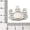 304 Stainless Steel Pendant Cabochon Settings STAS-E545-04F-P-3