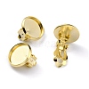 Brass Clip-on Earring Findings KK-O131-04G-B-1