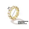 Fashionable European and American Style Brass Rhinestone Ring for Unisex YJ2734-5-1