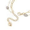 Natural Labradorite Beads Multi-layered Bracelets BJEW-JB12217-03-4