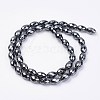 Non-magnetic Synthetic Hematite Beads Strands G-F396-13-6x9mm-2