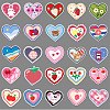 50Pcs Heart PET Waterproof Stickers PW-WG2DBD2-01-5