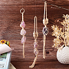 Elecrelive 3Pcs 3 Style Irregular Gemstone Hanging Pendant Decoration HJEW-EL0001-08-5