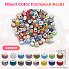 120Pcs Resin European Beads FIND-SP0002-05A-2