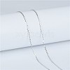 925 Sterling Silver Cable Chain Necklaces NJEW-BB71701-B-5