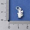 925 Sterling Silver 3D Chinese Zodiac Charms STER-P066-01S-01-3