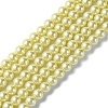 Eco-Friendly Dyed Glass Pearl Round Beads Strands HY-A008-6mm-RB012-1