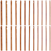 24Pcs Carbonized Bamboo Knitting Needles TOOL-CL0001-10-1