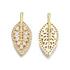 Brass Micro Pave Cubic Zirconia Pendants ZIRC-N039-221-2