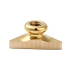 Golden Plated Triangle Shaped Wax Seal Brass Stamp Head STAM-K001-04G-09-3