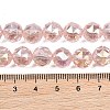 Transparent Electroplate Glass Beads Strands EGLA-N002-34C-B06-3