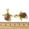 Synthetic Goldstone Pendants KK-F888-01G-23-3