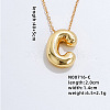 Stainless Steel Party Balloon Letter Pendant Cable Chain Necklaces for Women YF1942-3-1