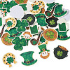 40Pcs 8 Styles Saint Patrick's Day Cloth Polyester Embroider Sew On Patches PATC-TA0001-60-3