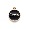 Alloy Enamel Pendants X-ENAM-S124-01B-08I-3