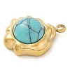 Synthetic Turquoise Pendants STAS-K291-03B-04-2