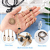 Fashewelry 9Pcs 9 Style Adjustable Braided Waxed Polyester Cord Macrame Pouch Necklace Making NJEW-FW0001-04-5