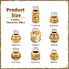80Pcs 8 Styles Tibetan Style European Beads DIY-NB0012-43F-2
