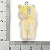 Flocking Resin Cute Pendants RESI-L043-03P-06-3