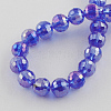 Electroplate Glass Bead Strands EGLA-R040-10mm-07-2