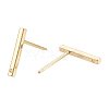 Brass Stud Earring Findings KK-S345-252G-2