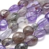 Natural Purple Rutilated Quartz Beads Strands G-O186-A-18-2