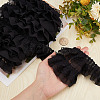 Gorgecraft 10M Double-Layer Pleated Polyester Chiffon Lace Trim OCOR-GF0002-14C-3