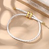 Leather Braided Cord Bracelets BJEW-G675-06G-06-8